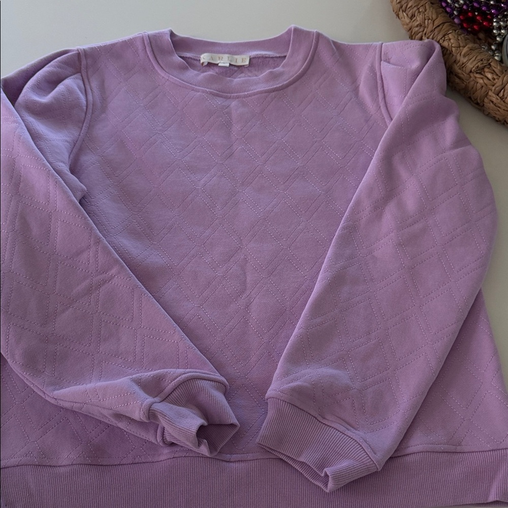 Karlie Purple Quilted Top S